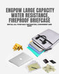 Large capacity, water-resistant briefcase by Enow