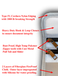 Inside view of the Fireproof Water-Resistant Document Bag with labels